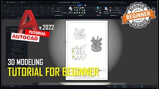 AutoCAD 2022 3D Modeling Tutorial For Beginner In 10 Minutes COMPLETE [upl. by Carrissa]