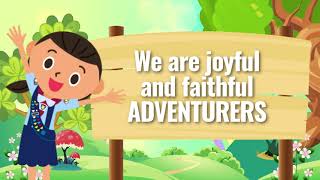 NEW ADVENTURER SONG  We Are Joyful and Faithful Adventurers with Lyrics on Screen [upl. by Hesler]