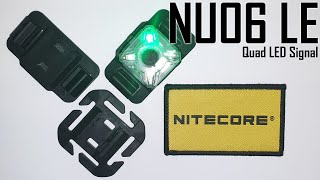 Nitecore NU06 LE  Red Green Blue White  USBC Rechargeable Signal amp Safety Light [upl. by Chrisse]