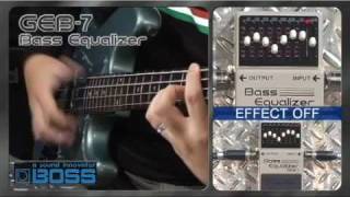 BOSS GEB7 Bass Equalizer BOSS Sound Check [upl. by Libna]