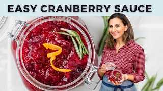 HOMEMADE Cranberry Orange Sauce [upl. by Kerad817]