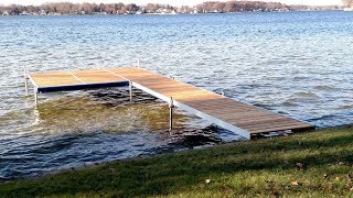 Dock Installation With a Platform [upl. by Poulter]