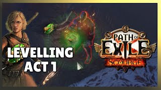 Poisonous Concoction Pathfinder Build  Levelling  PoE Gameplay  Act 1 [upl. by Rock]