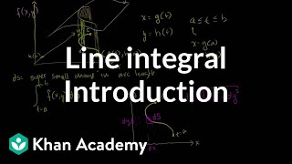 Introduction to the line integral  Multivariable Calculus  Khan Academy [upl. by Winchell875]