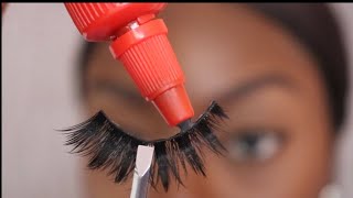 Easy Eyelash Tutorial  How To Apply Strip Lashes [upl. by Spike336]