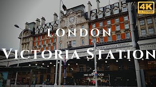 London Victoria Station Walk Through England 4K [upl. by Symons]