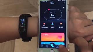 smart watch m4 hryfine app connect to iPhone [upl. by Clardy749]