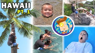 FV Family Trip Vlog in Hawaii Water Elevator in Grand Wailea Maui Part 1 [upl. by Eelano]