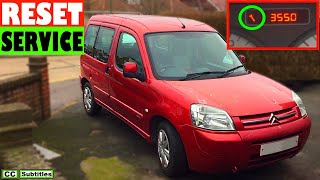 How to reset service light on Citroen Berlingo Van [upl. by Nosniv]