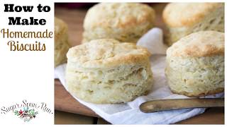 How to Make Homemade Biscuits from Scratch Just 6 ingredients [upl. by Atinehc]