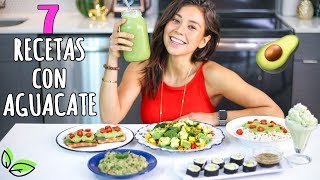 7 RICAS RECETAS CON AGUACATE🥑Vegano y Fácil  Yovana [upl. by Chrisse]