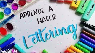 APRENDE A HACER LETTERING Tutorial desde 0  DanielaGmr ♥ [upl. by Sibell]