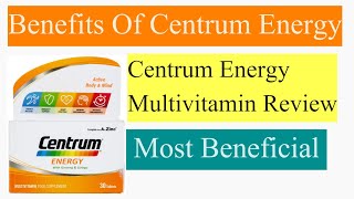 Centrum Energy Multivitamin Benefits and Dosage  DrKashifLight [upl. by Aivatan845]