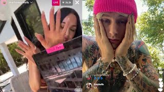 machine gun kelly and megan fox on instagram live [upl. by Erwin741]