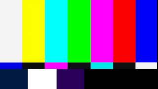 TV colour bars test card screen with sine tone in 4K [upl. by Awram]