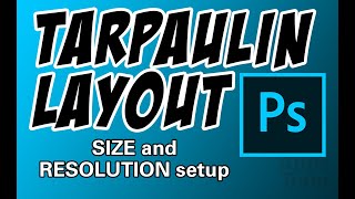 Adobe Photoshop Tutorial Tarpaulin Layout Tagalog [upl. by Gilud753]