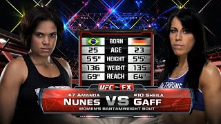 UFC Debut Amanda Nunes vs Sheila Gaff  Free Fight [upl. by Kere]