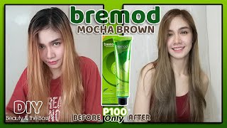 DIY Hair Color At Home  Bremod Mocha Brown  No Bleach  Criscel Diano [upl. by Letney856]