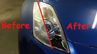 DIY How to Restore Headlights Sanding and Spraying [upl. by Agbogla]