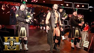 NYPD Pipes amp Drums band leads Drew McIntyres entrance to the ring NXT TakeOver Brooklyn III [upl. by Sileray336]