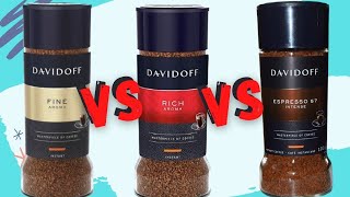 Fine Aroma vs Rich Aroma vs Espresso 57  Davidoff Coffee  Review and comparison [upl. by Anidnamra]