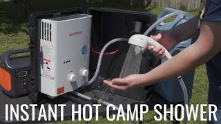 Instant Hot Camp Shower in a Box [upl. by Ahseiat]