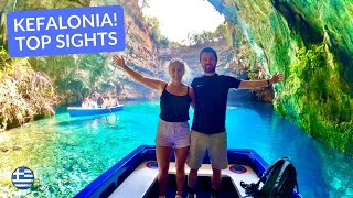 KEFALONIA GREECE Travel Vlog TOP SIGHTS  Lake MELISSANI SAMI DROGARATI Cave amp ARGOSTOLI [upl. by Atnwahsal]