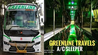 GREEN LINE TRAVELS  AC SLEEPER  BANGALORE TO CHENNAI [upl. by Nolaj]