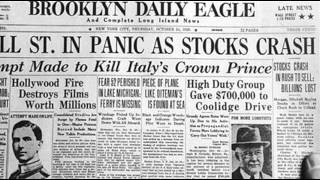 24th October 1929 Wall Street Crash begins on Black Thursday [upl. by Lihkin]