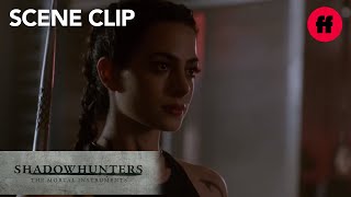 Shadowhunters  Season 2 Episode 1 Izzy amp Clary Train  Freeform [upl. by Sayed802]