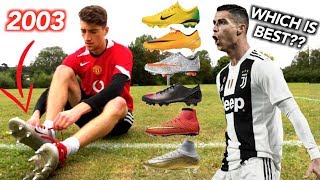 Testing ALL of Cristiano Ronaldos Football Boots 20032019 [upl. by Lustig552]