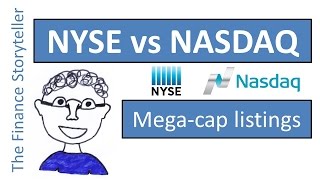 NYSE vs NASDAQ  who has more quotmega capquot listings [upl. by Ermanno]