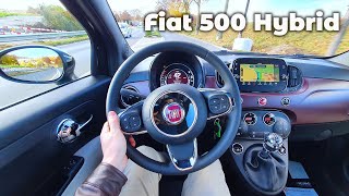 New Fiat 500 Hybrid 2021 Test Drive Review POV [upl. by Nehpets]