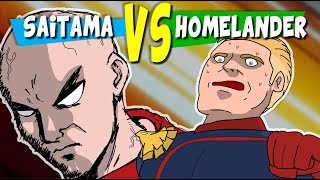 Saitama VS Homelander Fan Animation [upl. by Zoilla]