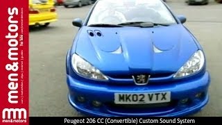 Peugeot 206 CC Convertible Custom Sound System [upl. by Haleemak744]