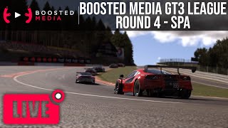 BOOSTED MEDIA GT3 LEAGUE  iRACING  Round 4  Spa [upl. by Joiner166]