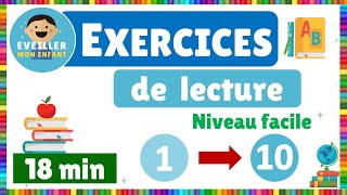 Compilation  Exercices de lecture  Niveau facile [upl. by Lehcir]