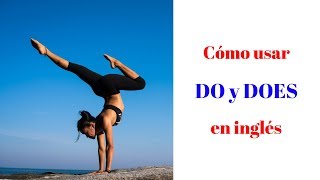 Cómo usar DO y DOES en inglés – 10 ejemplos del Presente Simple [upl. by Haroppizt753]