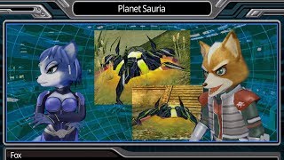 Sauria Briefing  Star Fox Assault  EnglishJapanese Mix 4K [upl. by Eelram563]