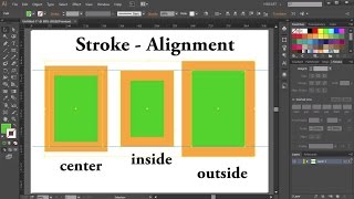 Stroke Alignment in Adobe Illustrator  Quick Tips [upl. by Leonanie112]