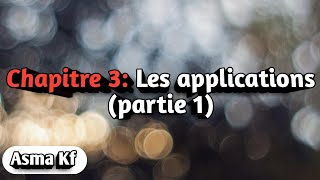 Algébre 1Les applications part 1 [upl. by Anaiad520]