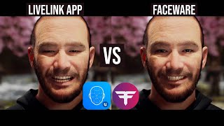 Unreal Engine 4 Metahuman Live Link Face App vs Faceware [upl. by Alleoj]