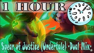 Spear of Justice Undertale Dual Mix ToxicXEternity insaneintherainmusic 1 hour  One Hour of [upl. by Romney]