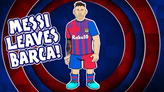 😭Messi leaves Barcelona😭 Lionel Messi farewell song press conference [upl. by Neelehtak151]