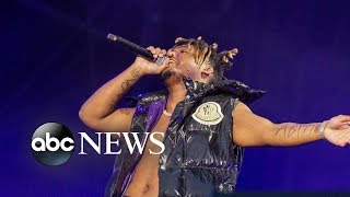 Sudden death of Juice WRLD at Chicago airport  ABC News [upl. by Enileda]