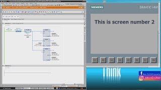 Siemens TIA Portal PLCHMI tutorial  Change HMI screen from PLC via Job Mailbox Area Pointer [upl. by Anihpesoj]