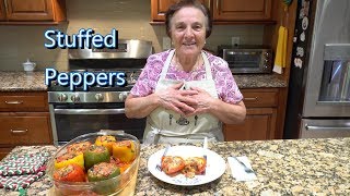 Italian Grandma Makes Stuffed Peppers [upl. by Adne]