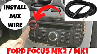 How to install AUX wire in Ford Focus MK2 [upl. by Abernon142]