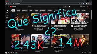 QUE SIGNIFICA LA LETRA K Y M EN YOUTUBE BIEN EXPLICADO [upl. by Ahseekan295]