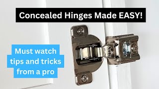 Concealed Hinges Made Easy [upl. by Retrop638]